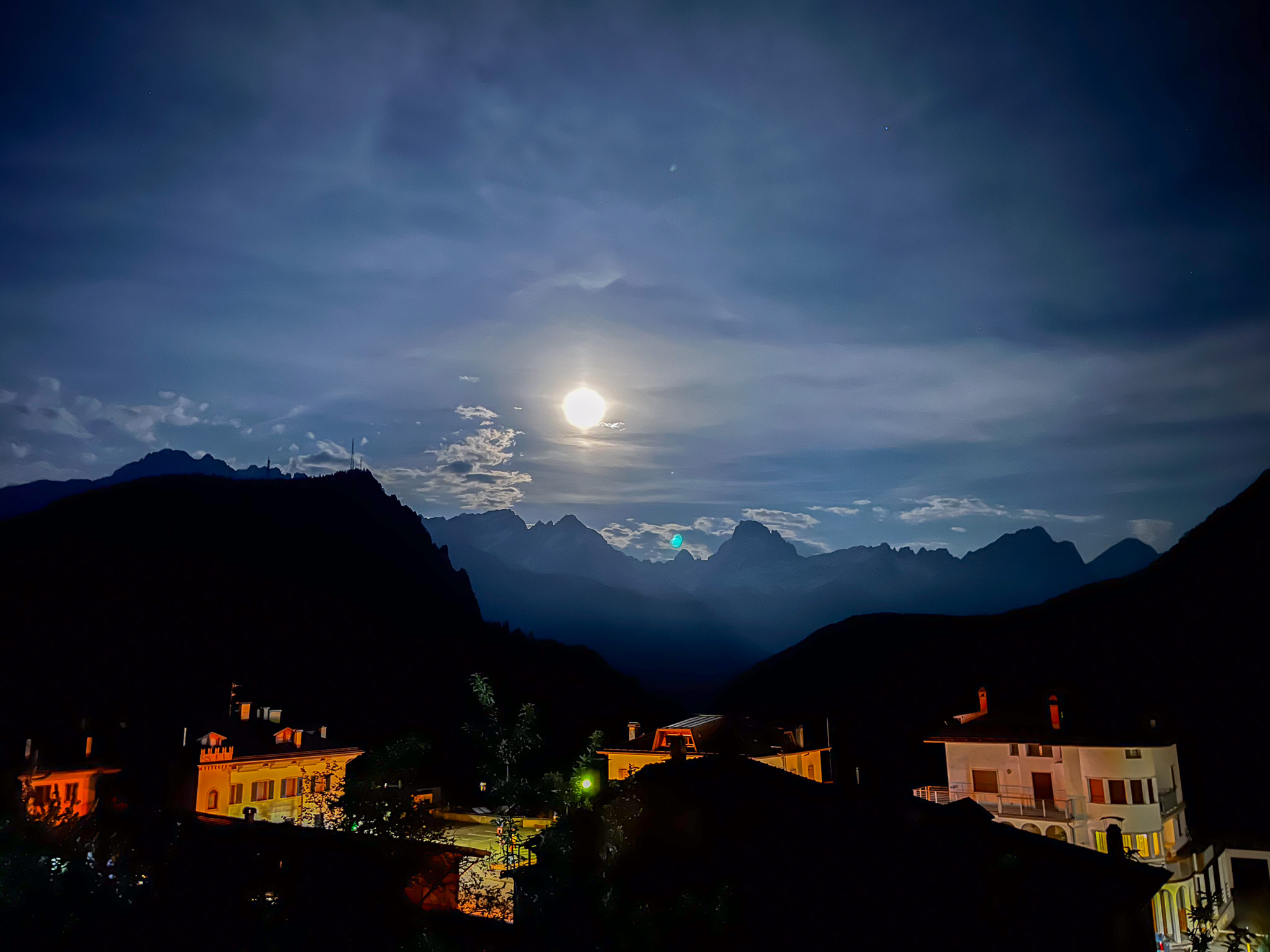 Księżycowa noc w Valle di Cadore