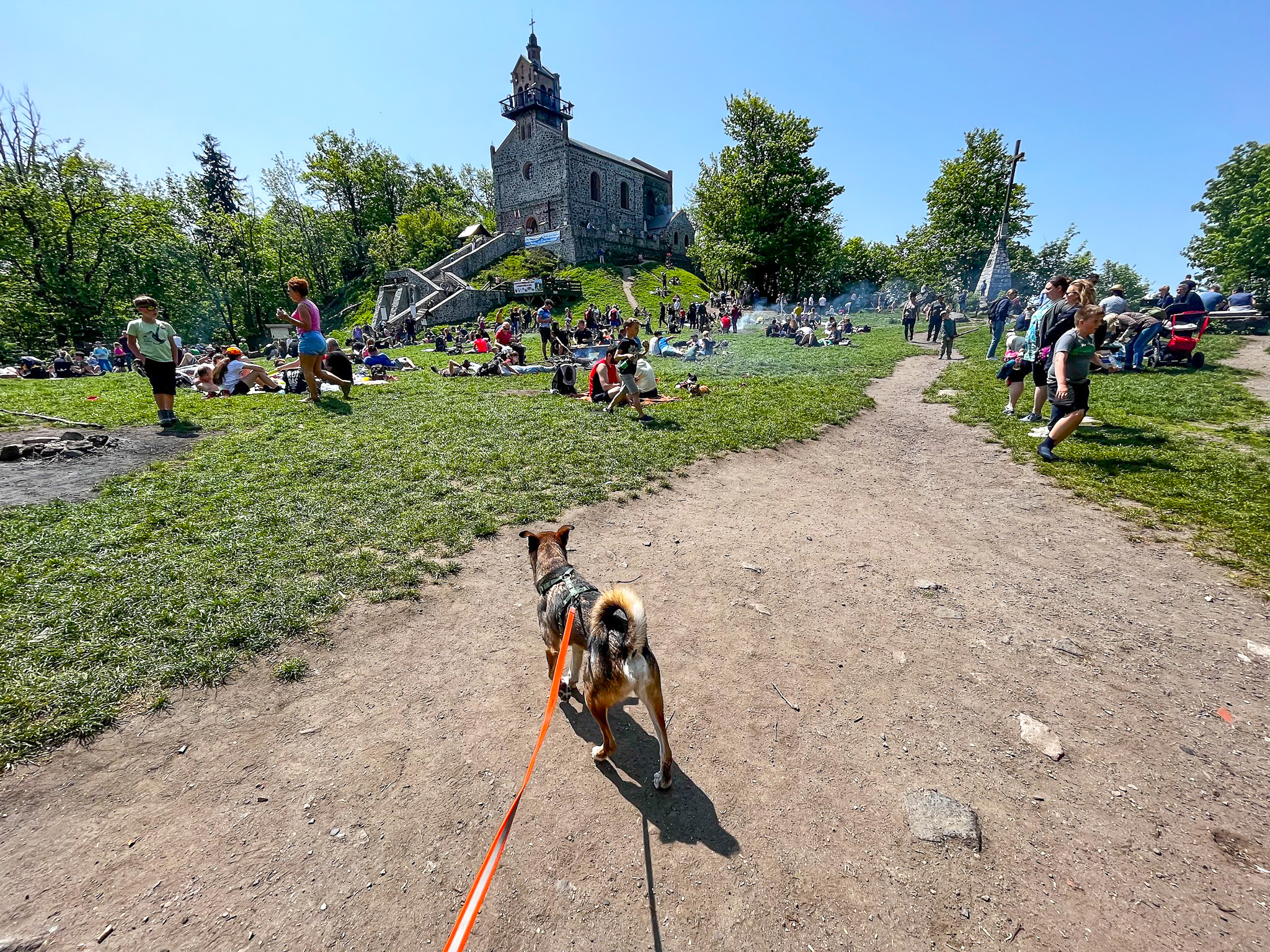 Piknik na szczycie. Zdecydowanie za duzo ludzi