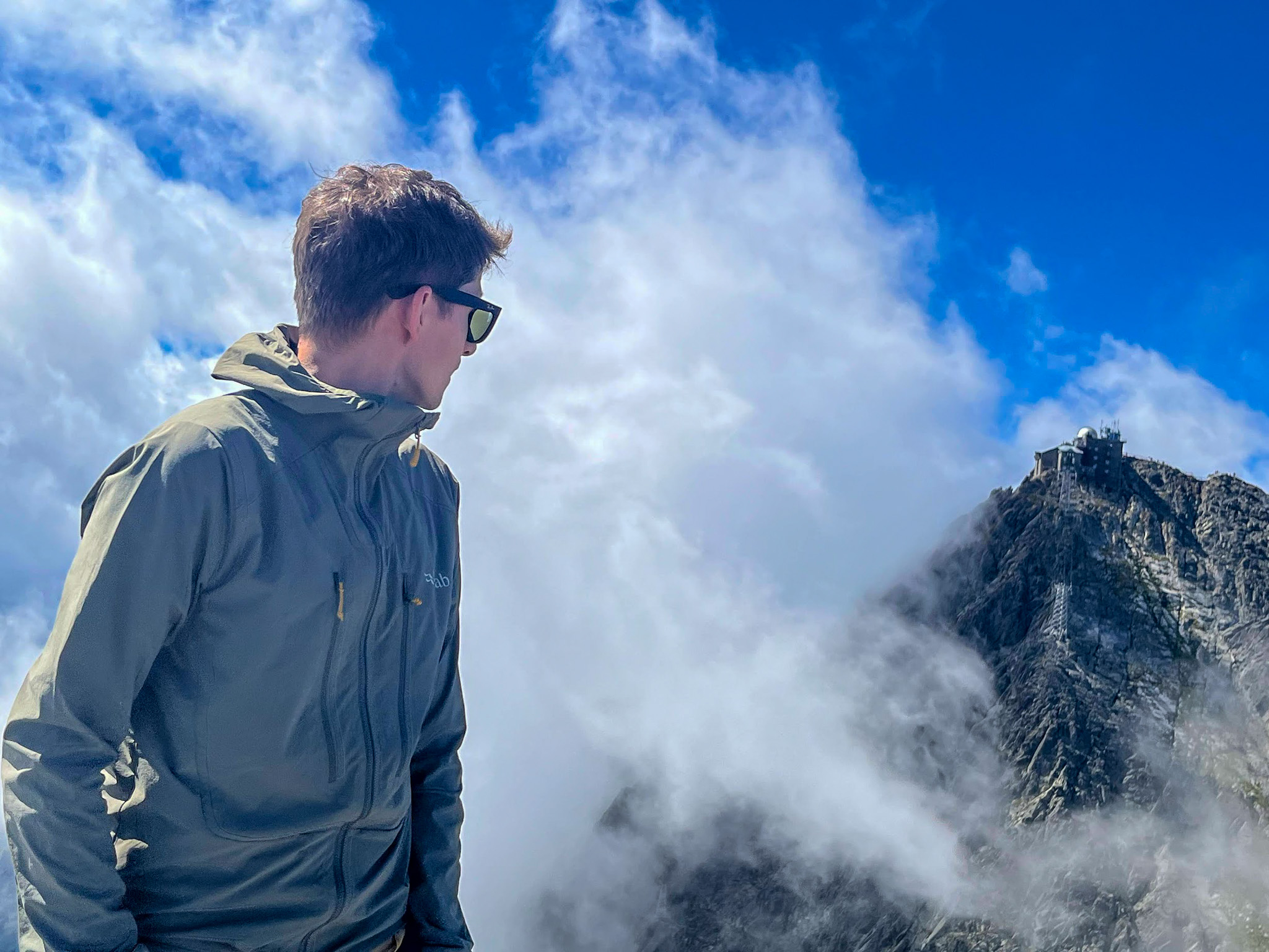 Łomnica ze szczytu Kiezmarskiego