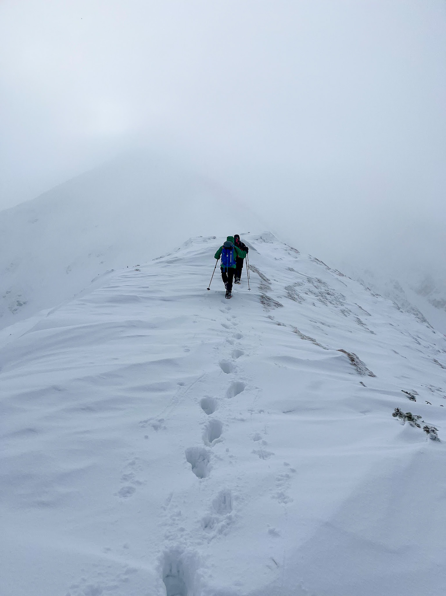 Podejście z Rakonia; w tle majaczy Wołowiec